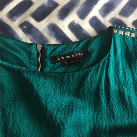 Cynthia Steffe emerald Green cocktail dress - Picture 3 of 4